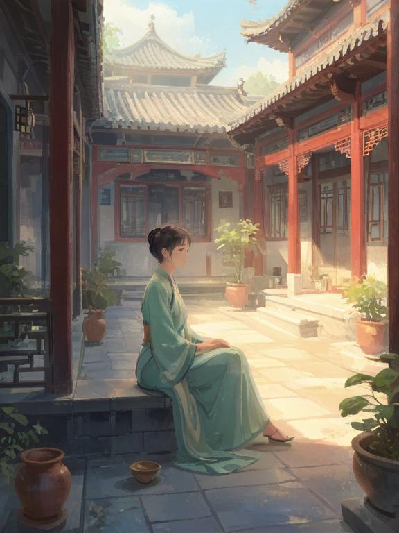 她的院落