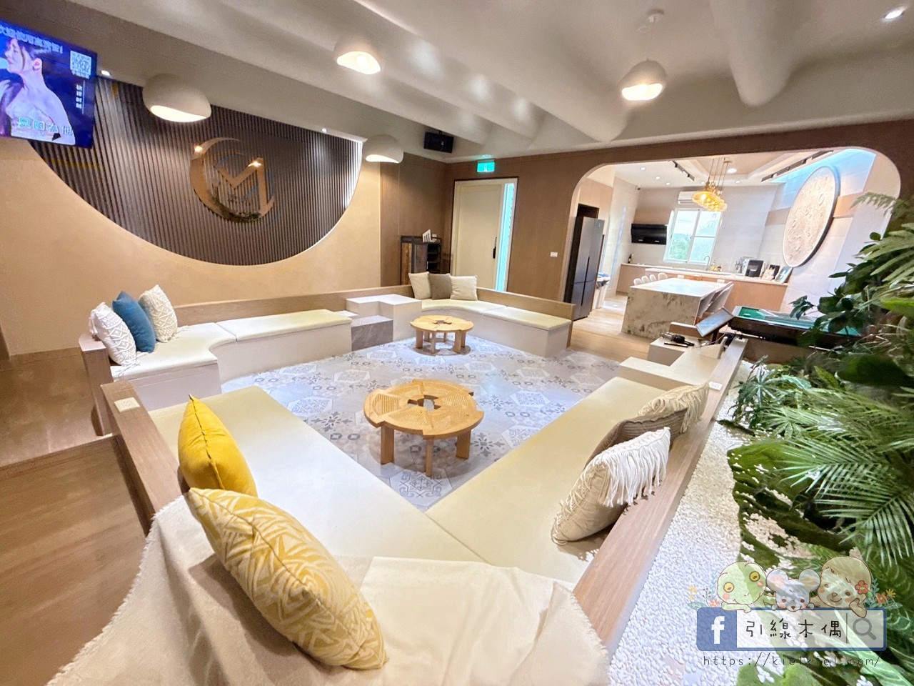 《沄玥Villa》帶我上月球？最高30人超大民宿，月球廚房、森林系客廳與天空麥田泳池‧南國現身！墾丁包棟推薦。